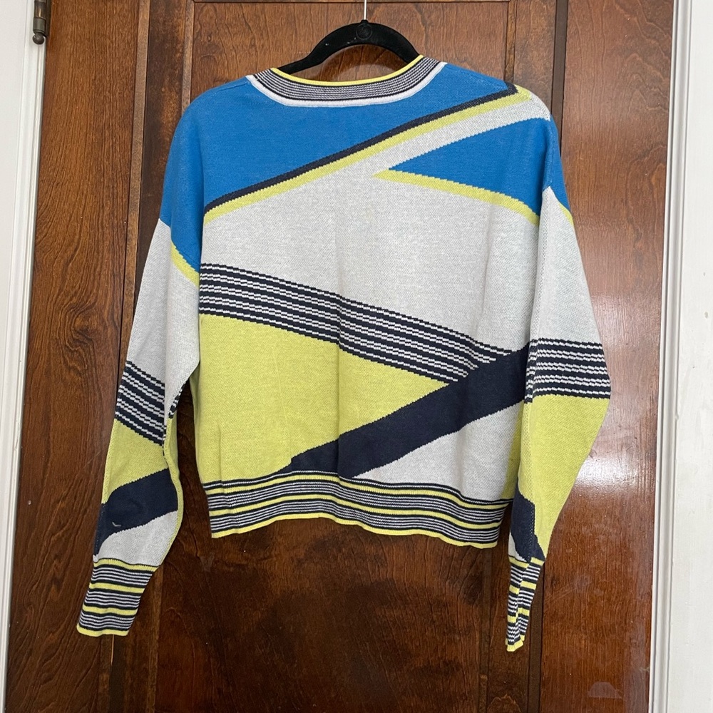 Bcbgeneration Printed Cropped Sweater With Neon C… - image 7